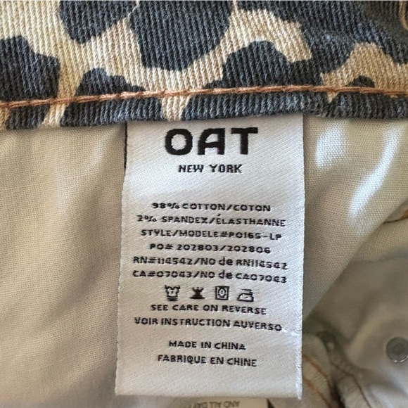 Oat New York Animal Print Mid rise slim fit - Picture 12 of 13